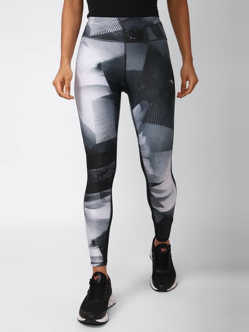 Reebok Grey Printed Sports Tights-picture-13