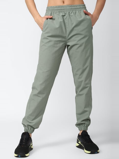 Reebok Green Mid Rise Sports Track Pants-picture-43