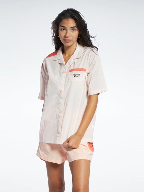 Reebok Beige Half Sleeves Shirt-picture-25