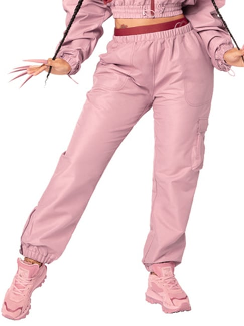 Reebok Pink Mid Rise Sports Track Pants-picture-20