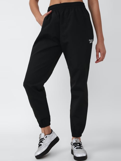 Reebok Black Mid Rise Sports Track Pants-picture-14