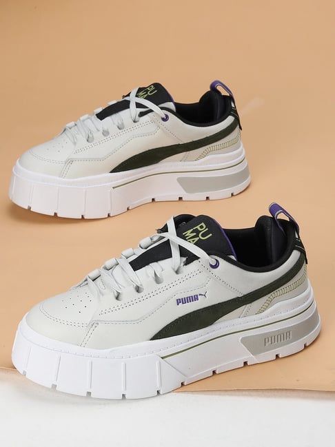 Buy White & Grey Sneakers for Women by Zeta Online | Ajio.com