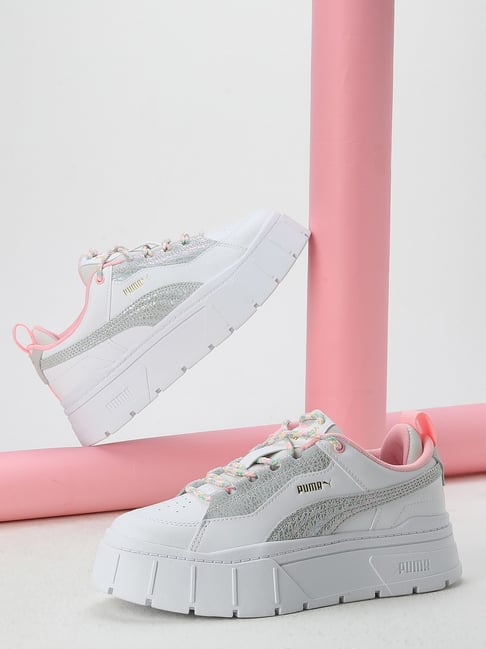 Puma Women's Mayze Stack XPL BM Fashion White Sneakers
