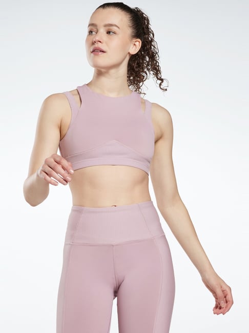 Reebok Purple Cropped Tank Top-picture-42