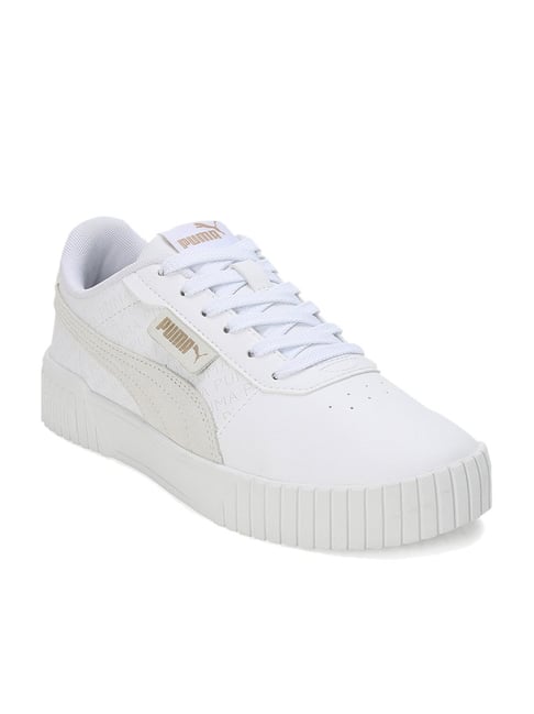 Buy Puma Women s Carina 2.0 Logobsession White Sneakers for Women