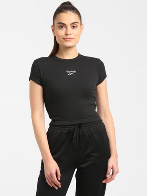 Reebok Black Cotton T-Shirt-picture-39