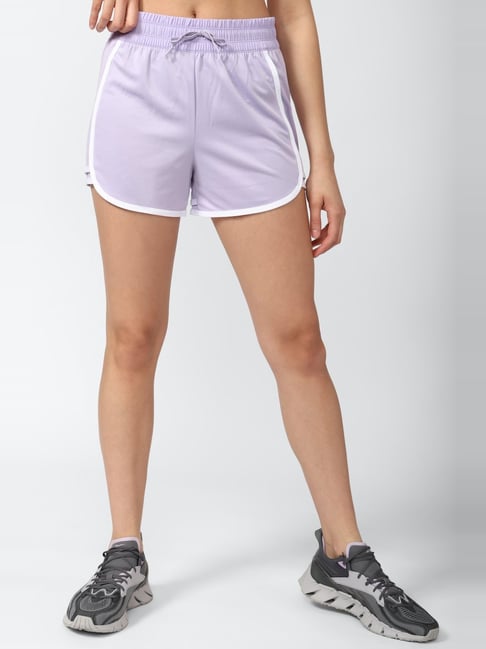 hale Dem paraply Buy Reebok Lilac Mid Rise Sports Shorts for Women Online @ Tata CLiQ