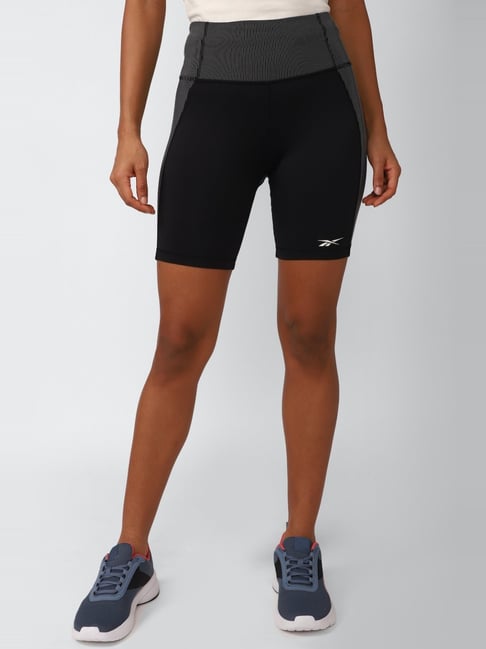 Reebok Black High Rise Sports Shorts-picture-20