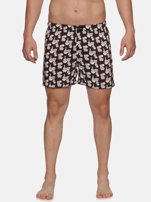 Don Vino Black Regular Fit Printed Boxers