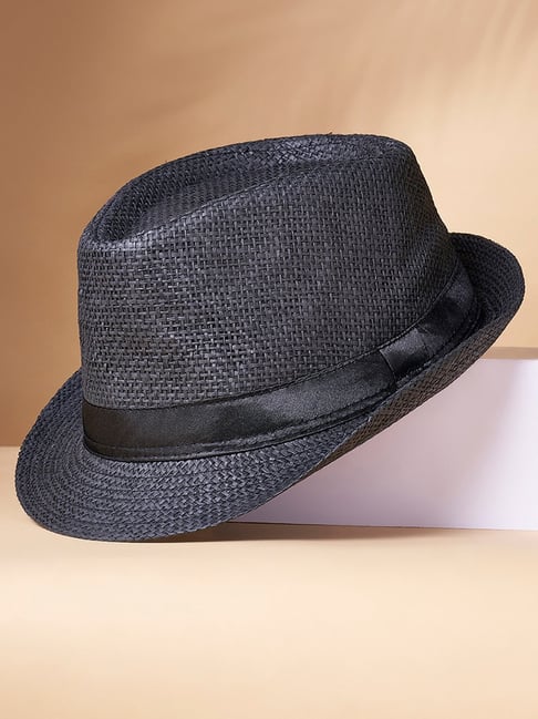 Byford by Pantaloons Black Fedora Hat