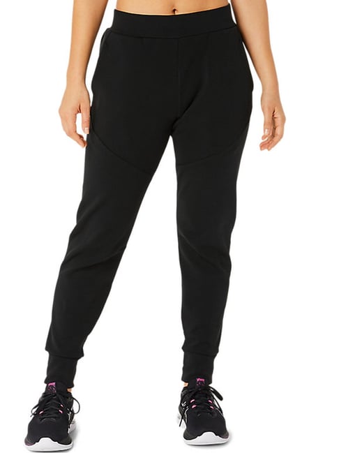 Asics womens shop black joggers