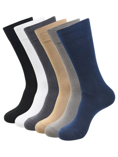 BALENZIA Multicolor Crew Socks - Pack of 6