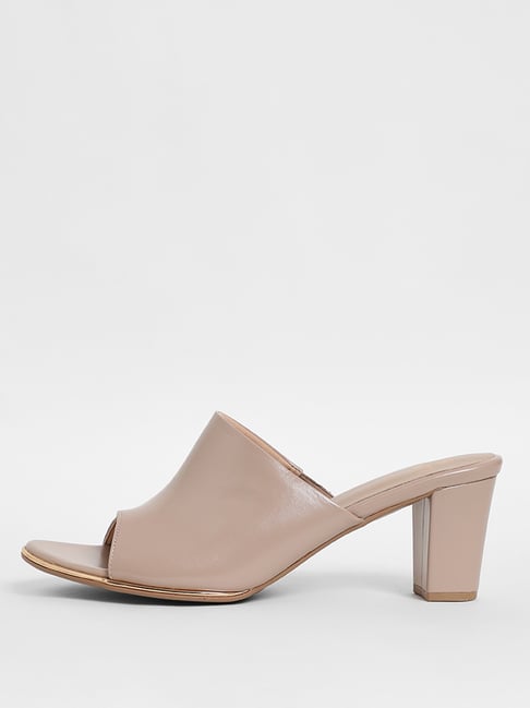 Open toe cheap mule heel