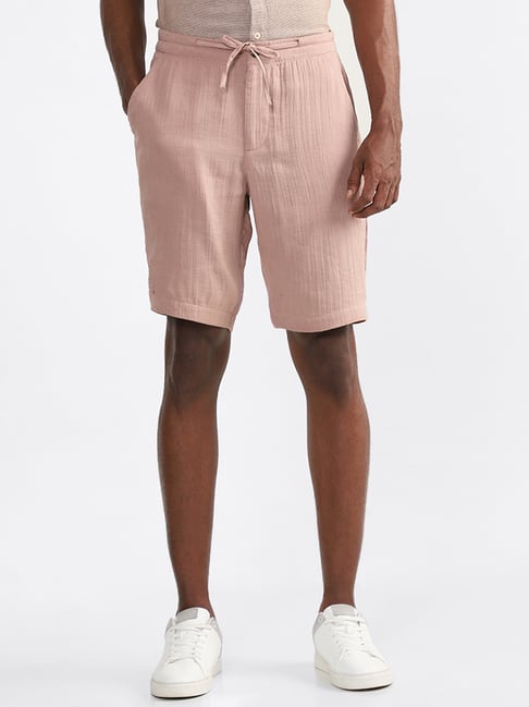 Dark pink best sale shorts mens