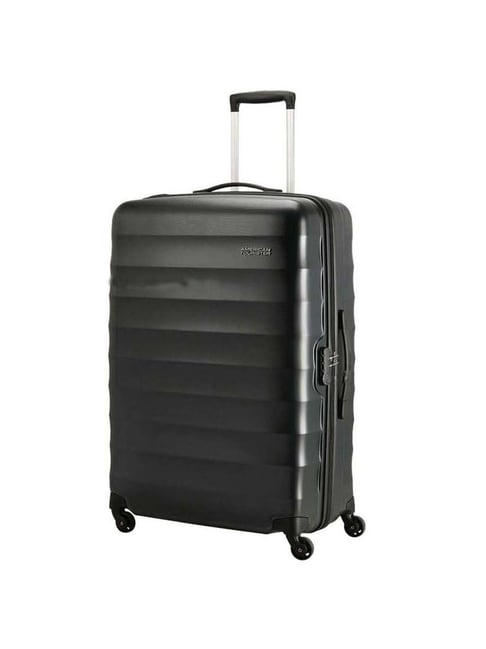 American Tourister Barcelona Gunmetal Textured Hard Medium Trolley Bag - 48 cm-image-45