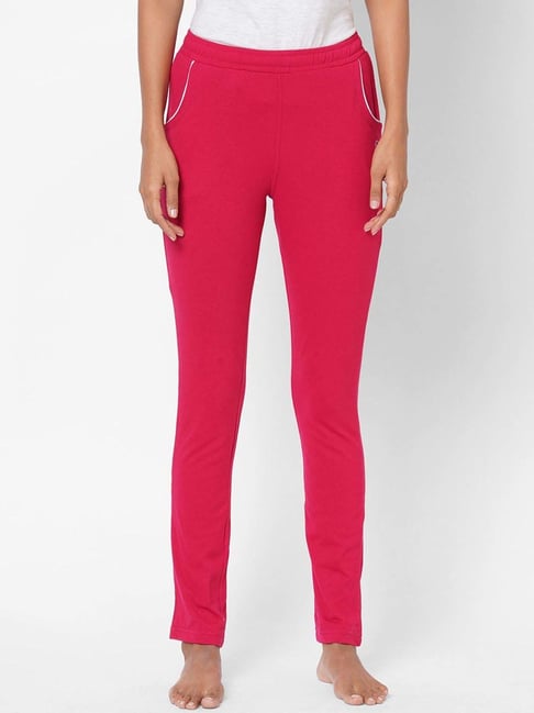 Sweet Dreams Fusia Pink Cotton Lounge Pants