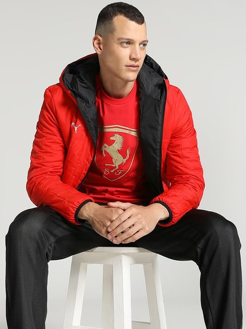 Puma Black Regular Fit Reversible Jacket