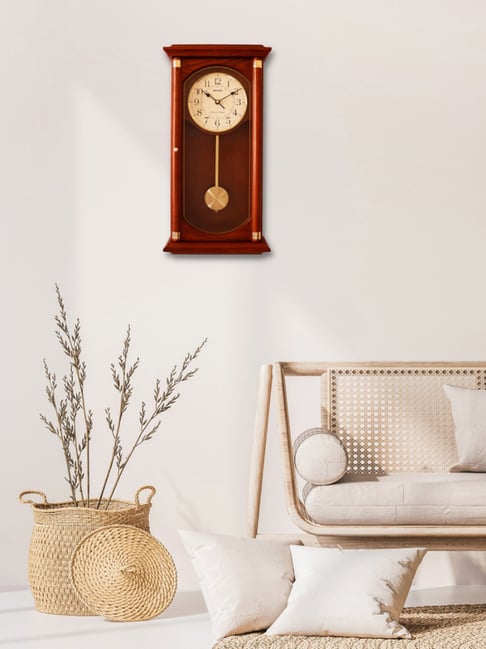 Buy SEIKO decorative multicolor wood wall clock at Best Price