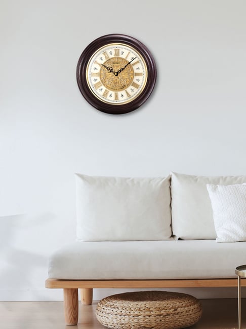 Buy SEIKO classic multicolor wood wall clock at Best Price @ Tata CLiQ