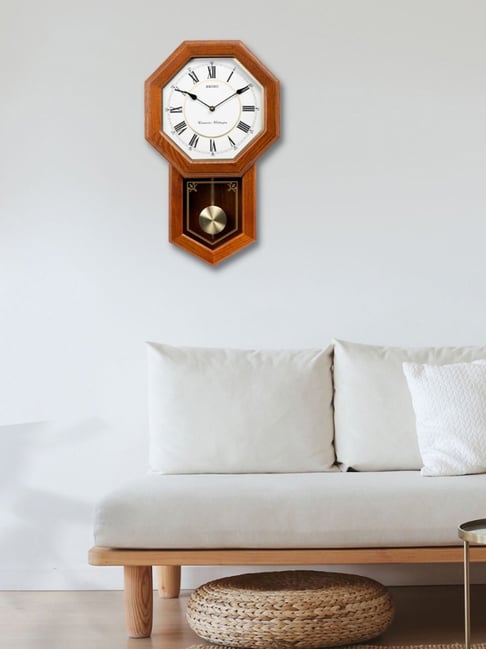 SEIKO elegant multicolor wood wall clock-image-17