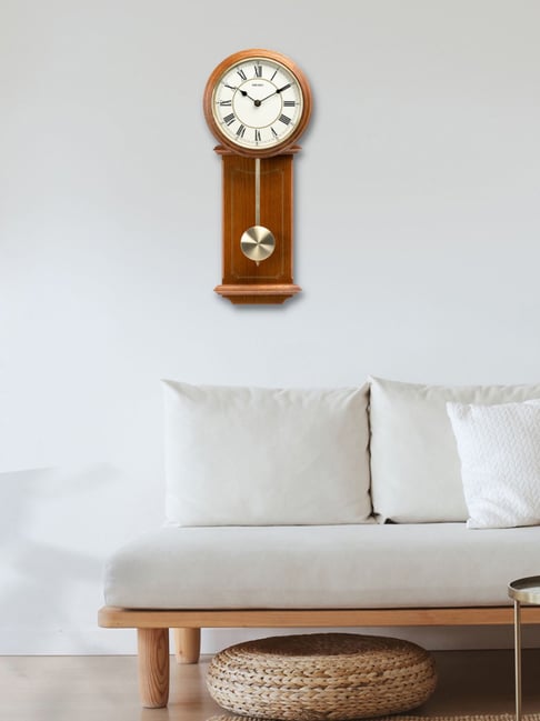 Buy SEIKO classic multicolor wood wall clock at Best Price @ Tata CLiQ