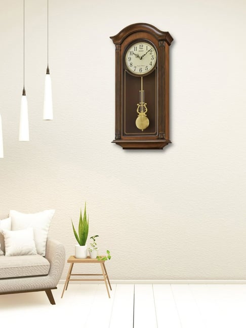SEIKO elegant multicolor wood wall clock with sweep movement-image-24