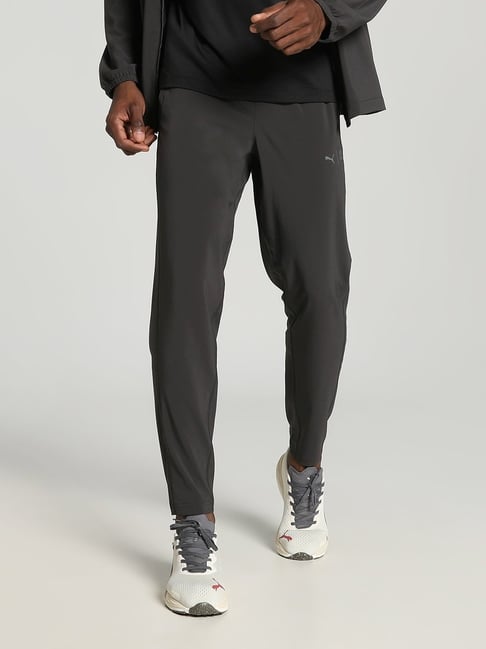 Puma Mid Black Regular Fit Sports Joggers