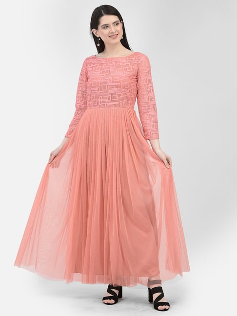 casual peach maxi dress Just Peachy