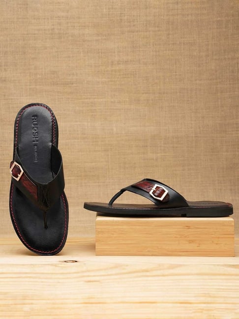 Buy Ruosh Men s Black Thong Sandals for Men at Best Price Tata CLiQ