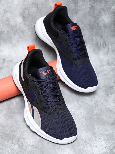 Reebok navy hotsell running shoes