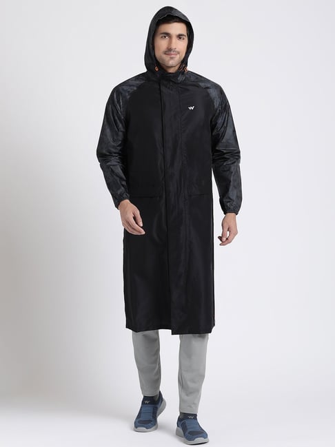 Buy Waterproof Printed Rain Jacket Suit Navy Online | Wildcraft