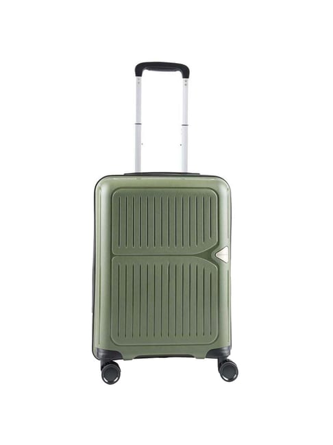 Buy Aristocrat Locus Plus Green Hard Cabin Trolley Bag 36 cm Online At Best Price Tata CLiQ