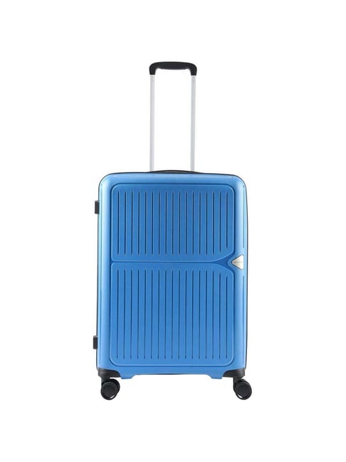 Buy Aristocrat Locus Plus Blue Hard Medium Trolley Bag 47 cm