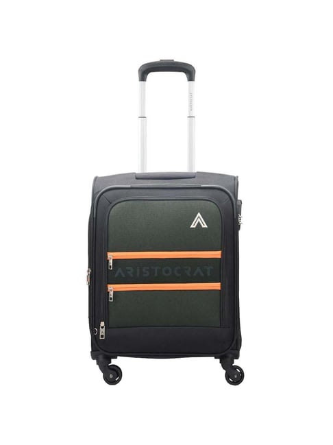 Buy Aristocrat Apache Black Solid Soft Cabin Trolley Bag 39 cm Online At Best Price Tata CLiQ