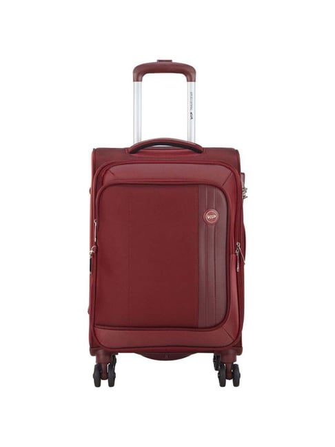 Buy VIP Unicorn Nxt Maroon Solid Soft Cabin Trolley Bag 36.5 cm Online At Best Price Tata CLiQ