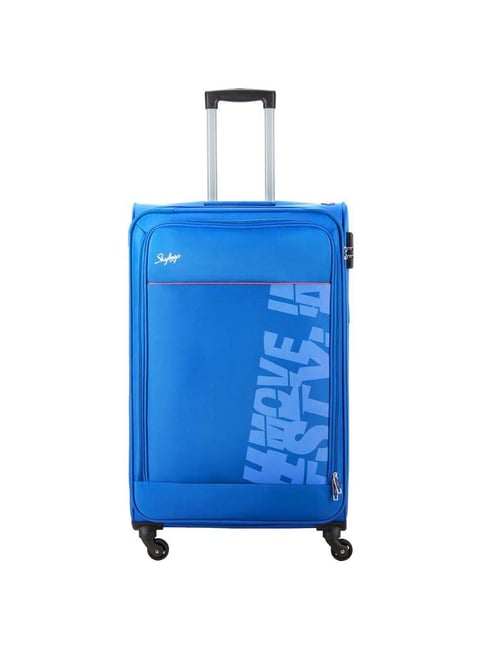 Buy Skybags Rhumba Blue Solid Soft Large Trolley Bag 48 cm Online At Best Price Tata CLiQ