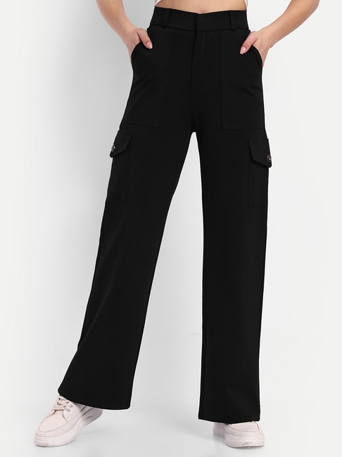 Buy Black Trousers  Pants for Women by Styli Online  Ajiocom