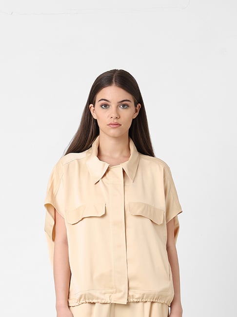 Only Beige Regular Fit Shirt-image-29