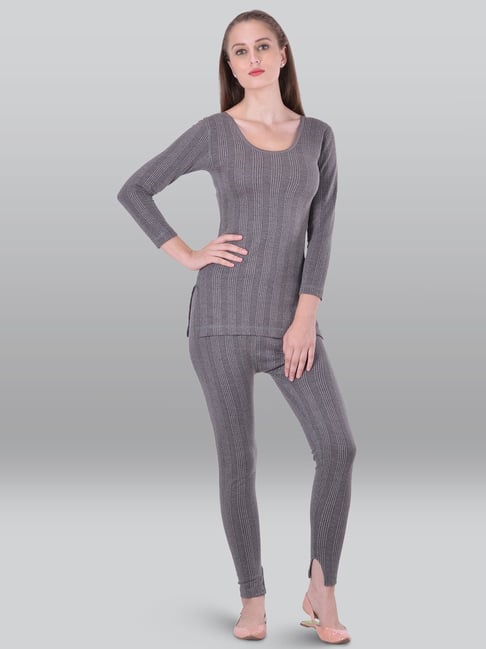 Buy LUX INFERNO Off-White Striped Top Leggings Set for Women Online @ Tata  CLiQ