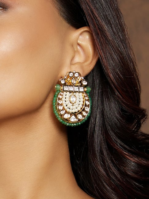 Pearls Peacock Ear Cuff - Swaabhi