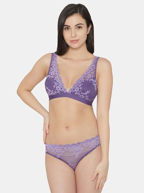Buy Wacoal Purple Lace Work Bralette Bra for Women Online @ Tata CLiQ