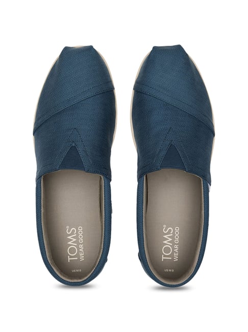 Mens blue sales toms shoes