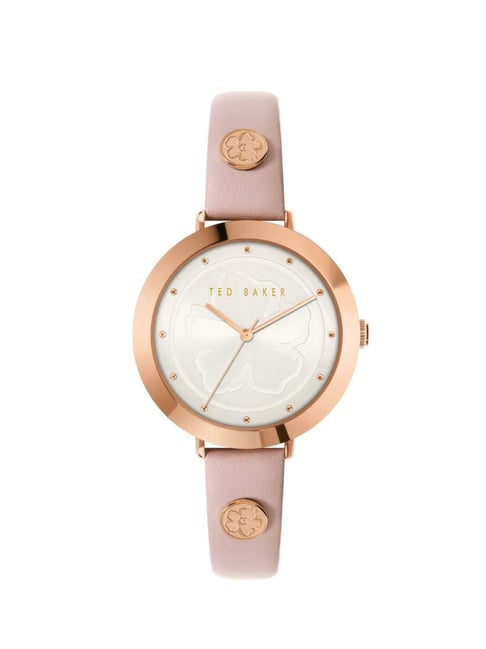 Ted Baker Gold India Floral White Leather Watch 2120 | eBay