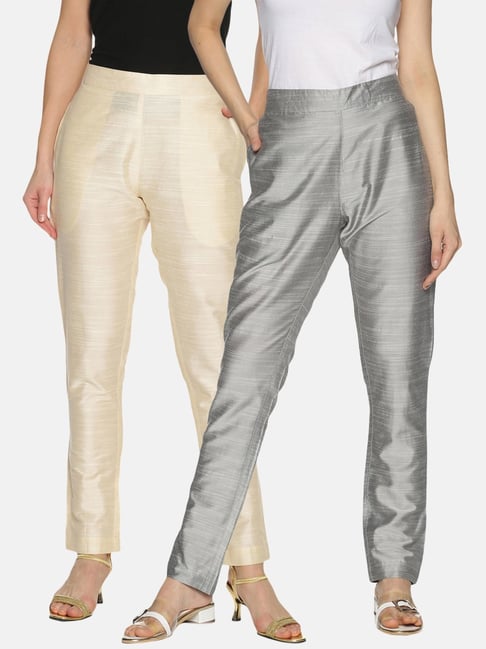 Luxurious, original women's pants in saffron yellow color. The most  fashionable, elegant, formal outfits for the summer