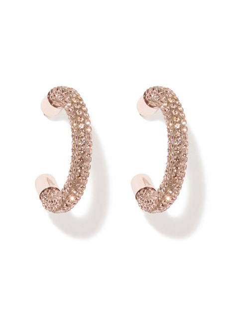 Buy Rose Gold Earrings for Women by Crunchy Fashion Online  Ajiocom