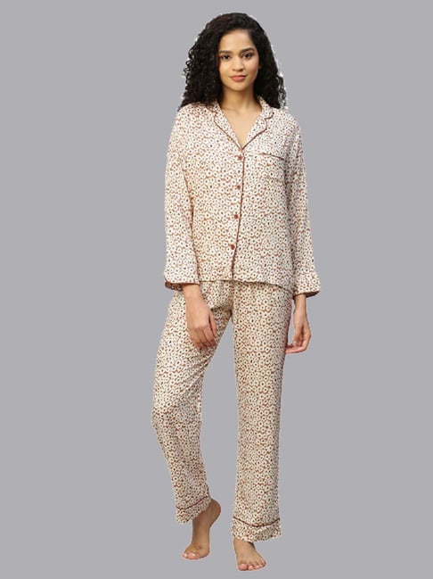 Leopard print pyjama online set