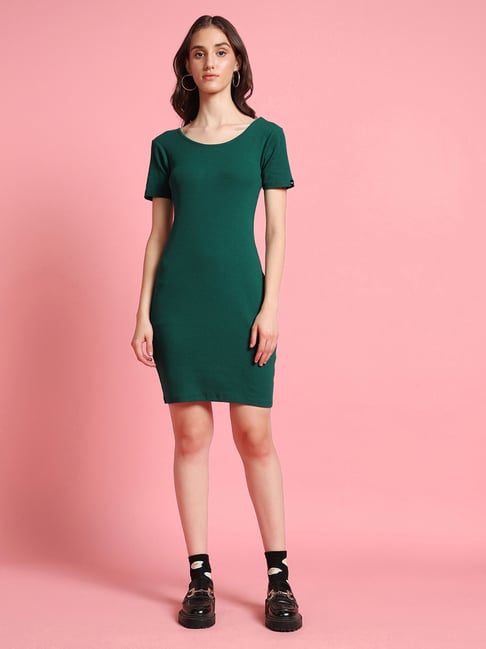 Bewakoof Green Bodycon Dress