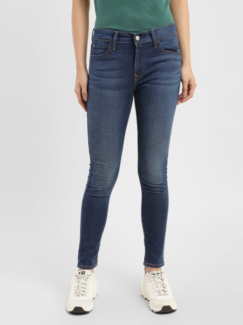 Buy Levi's 710 Super Skinny Fit Mid Rise Jeans In Blue