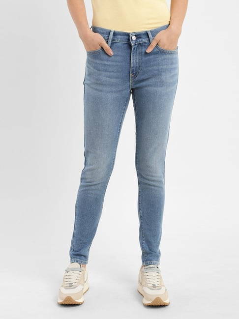 Levi s 710 Light Blue Super Skinny Fit Mid Rise Jeans