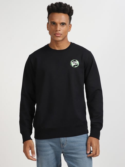 Lee Black Cotton Slim Fit Printed Sweatshirt-picture-40